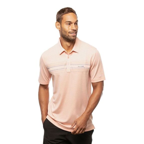 Travis Mathew Adult Swimming Heather Autumn Sunset Mens Golf Polo Size M - Picture 1 of 8